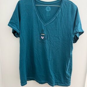 NWT Life is Good blue tshirt